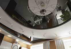 Глянцевые натяжные потолки в студию Москва