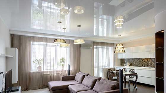 Натяжные потолки цена